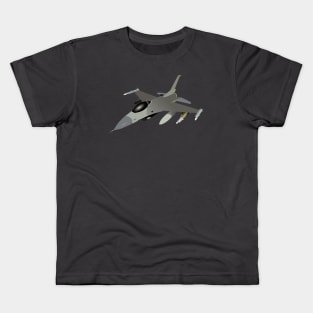 American F16 Jet Fighter Kids T-Shirt